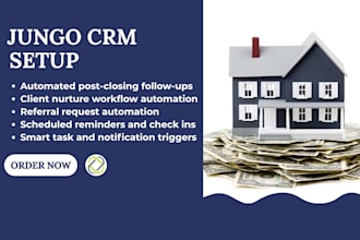 build post closing nurture automation and follow up workflows inside jungo CRM
