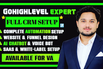 build ghl funnel, ghl website, ghl automation setup, landing page, ghl expert
