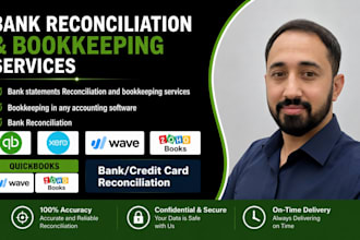 do bank statement reconciliation and bookkeeping in any accounting software