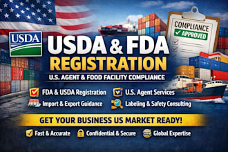 handle usda registration fda registration and  agent service