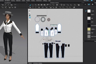 create professional digital sewing patterns for garments in dxf and PDF