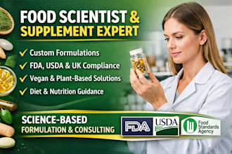 do food recipe, food development, food supplement, drinks and beverages develop
