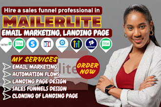 setup mailerlite landing page, systeme io, mailerlite email automation marketing
