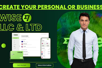 create a custom wise in your name personal or business account