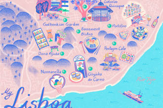 design a city, event, wedding or tourism map illustration