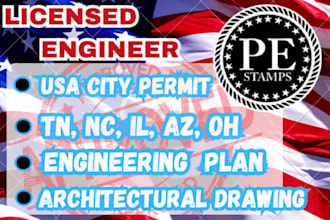 provide permit ready drawing licensed engineer mep design as a licensed engineer