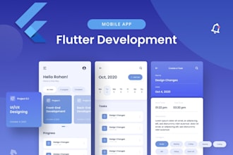 build custom flutter app, hybrid android and IOS app, flutter developer