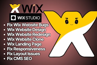 fix wix website bugs or layout wix studio responsiveness seo cms issues errors