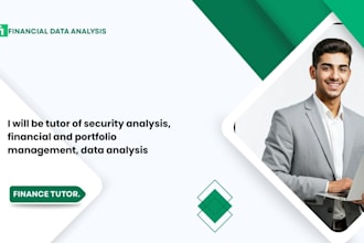 be tutor of security analysis, financial and portfolio management, data analysis