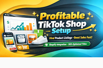 create a profitable tiktok shop with viral product listing