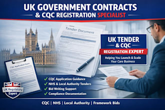 win UK tender and cqc registration support