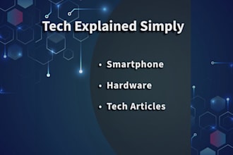 write SEO tech articles, smartphone reviews and comparisons