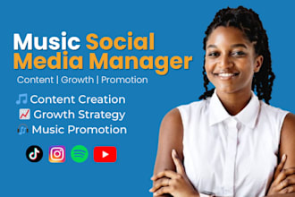 be your social media music manager music artist sm content creation consulting