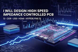design high speed impedance controlled pcb, si, ddr, usb, hdmi, hyperlynx si pa