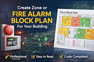 create zone or fire alarm block plan for your building