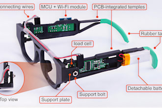 wearable health devices, smart glasses, cloth pcb, esp32 sensor based tracker