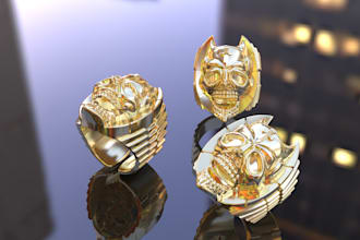 jewelry cad modeling  2d to 3d stl for 3d