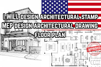 design architectural stamp mep design architectural drawing floor plan
