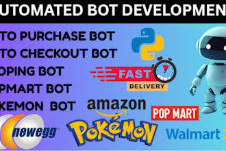 do checkout bot, pop mart bot, auto buying bot, pokemon card bot, purchase bot