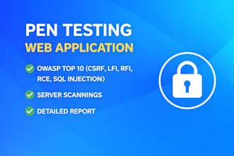 perform penetration testing on your website