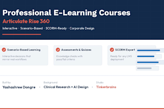 create an elearning course in articulate rise 360