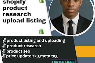 upload products to shopify data entry products listing
