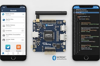 develop nrf52 ble firmware and mobile app swift kotlin nordic sdk