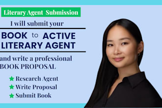 summit your book to active literary agent and write a professional book proposal