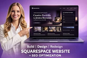 build squarespace website redesign or design, squarespace SEO optimization