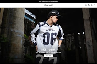 design shopify clothing brand website, shopify clothing store, clothing website