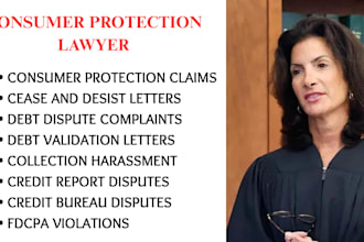 handle debt collection disputes, credit report errors and fdcpa violations