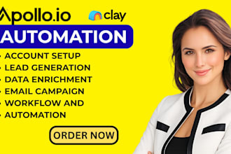 setup clay com, hubspot,  n8n, apollo io, workflow automation