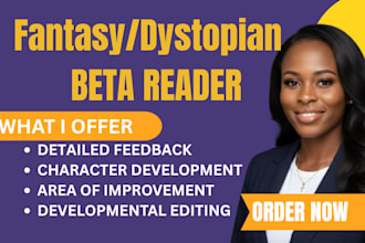 be your dystopian beta reader scifi and fantasy manuscript critique with details
