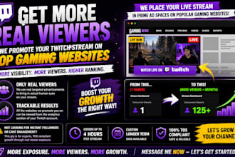 promote your twitch live stream to bring in more live viewer through embedding