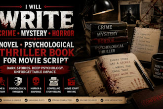 write crime mystery thriller novel with suspense and plot twists