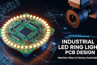 design industrial led ring light pcb for machine vision factory cameras