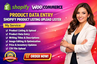 upload shopify woocommerce mercari product data entry shopify product listing