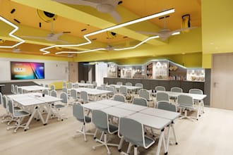design 3d stem lab, makerspace, or science laboratory