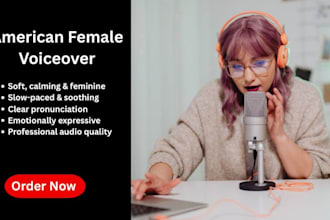 record guided meditation, affirmations, hypnosis female voice over