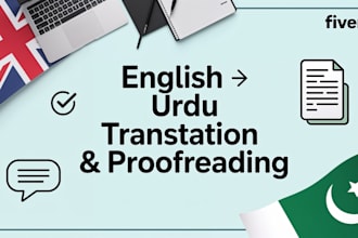 be your quick turnaround english to urdu translation