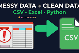 clean, format, and organize your CSV, excel data or sample libraries