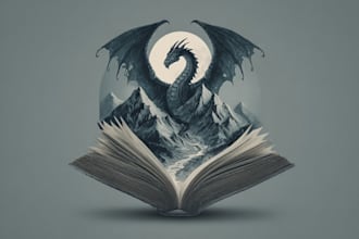 create an fantasy book novel series logo
