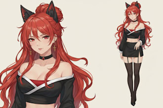 draw oc character, character illustration anime character design fine art fanart