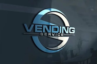 create a vending machine logo, flyer and the business card
