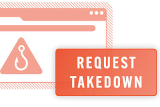 do take down phising website from google