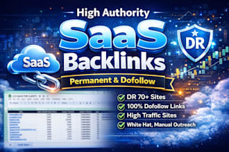 build high authority saas backlinks with permanent dofollow links