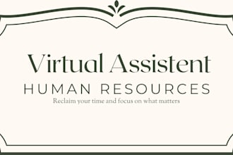 be your HR and administrative virtual assistant