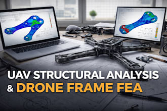 uav structural analysis , drone frame fea