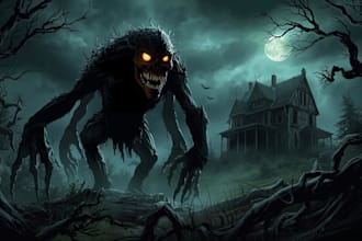 make horror fantasy style