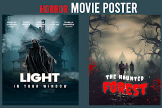 design  dark and horror move poster design